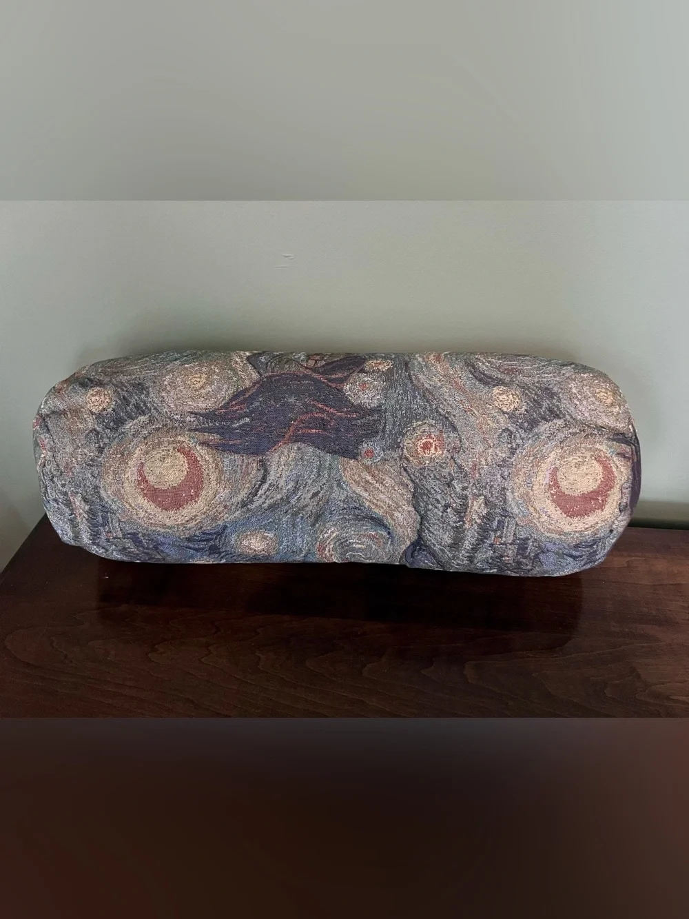 Starry Night Tapestry Bolster Pillow
